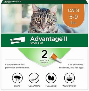 Advantage II for Small Cats 5-9 lbs. 4 pack cat treats toys for cats cat hair remover cat cleaning supplies cat food bowl