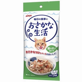 Aixia Fish Life Tuna With Dried Skipjack Tuna Grain-Free Cat Treats 180g dog chew toys dog dental chews durable chew toys puppy chew toy bone chew