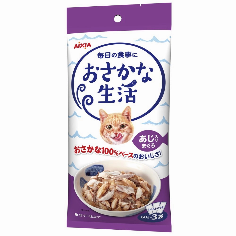 Aixia Fish Life Tuna With Horse Mackerel Grain-Free Cat Treats 180g dog chew toys dog dental chews durable chew toys puppy chew toy bone chew