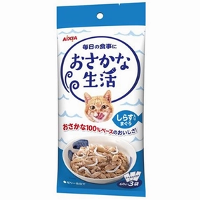 Aixia Fish Life Tuna With Whitebait Grain-Free Cat Treats 180g dog chew toys dog dental chews durable chew toys puppy chew toy bone chew