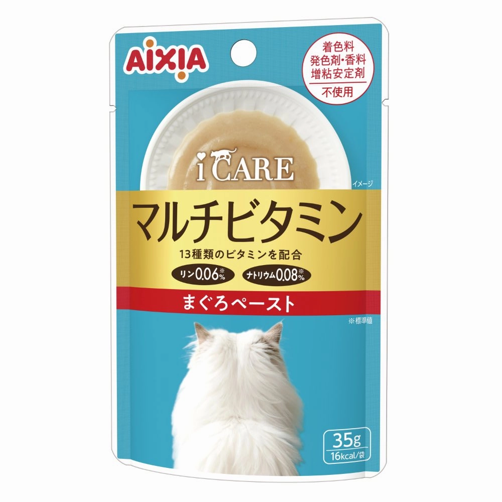 Aixia i CARE Multivitamin Tuna Paste Pouch Wet Cat Food 35g x 12 dry cat food cat treats grain free cat food kitten treats cat dental treats
