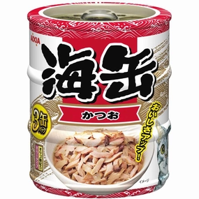 Aixia Umi-Can Mini Skipjack Tuna Canned Cat Food 60g x 3 cat food cans soft cat food high protein cat food natural cat food senior cat food