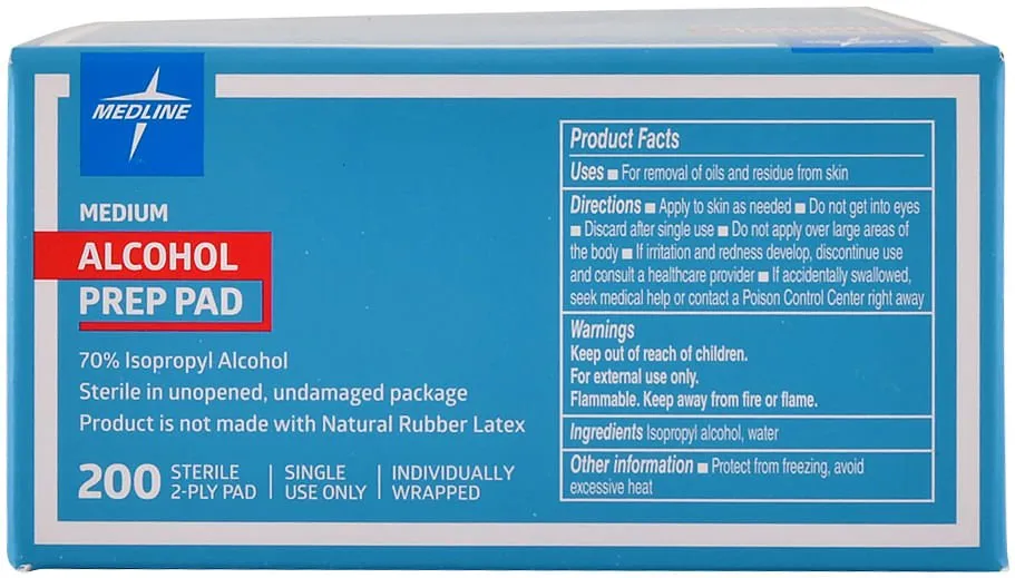 Alcohol Preps, box of 200