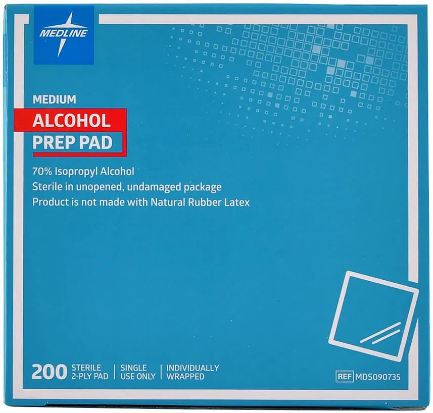 Alcohol Preps, box of 200