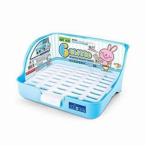 Alice Gabitto Sloping Rabbit Toilet Blue - Large (AE69) dog water fountain slow feeder automatic dog feeder gravity feeder dog food dispenser