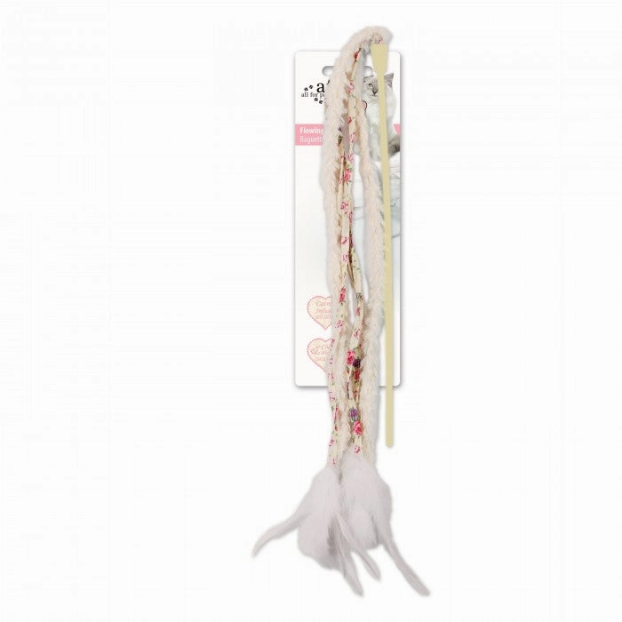 All For Paws Shabby Chic Flowing Streamer Wand Cat Toy