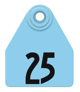 Allflex Global Numbered 2-Piece Ear Tags, 25 ct