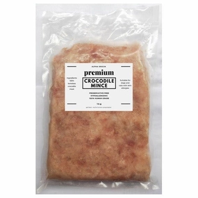Alpha Origin Premium Crocodile Minced Meat Frozen Raw Dog Food 1kg dog toys interactive dog toy plush dog toy dog rope toy squeaky toy