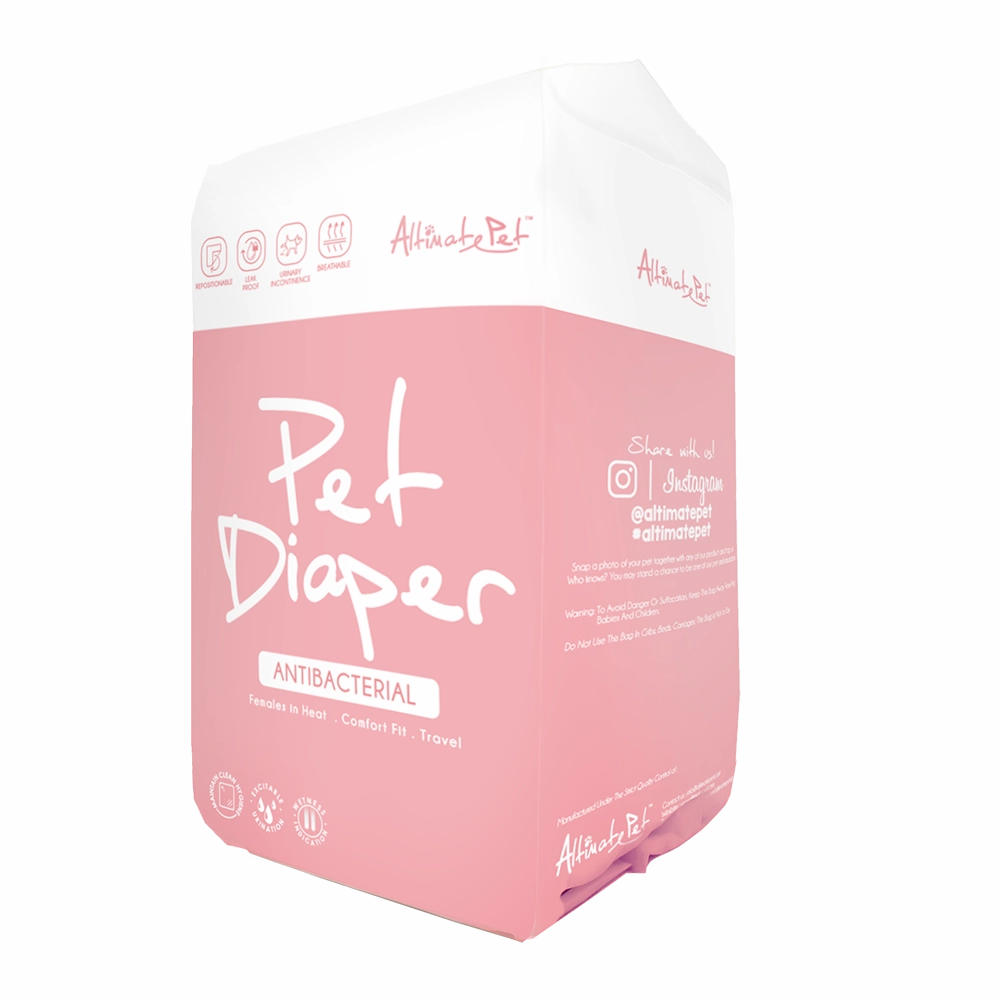 Altimate Pet Antibacterial Pet Diaper Large Breed 12pcs dog training treats training clicker crate training set travel bowl portable water bottle