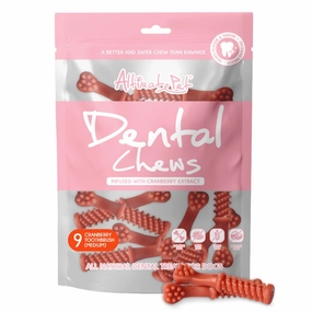 Altimate Pet Cranberry Toothbrush Medium Dental Dog Treats 9pc no pull dog harness nylon dog leash dog walking set dog vest harness pet lead