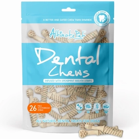 Altimate Pet Milk & Spearmint Toothbrush Mini Dental Dog Treats 26pc no pull dog harness nylon dog leash dog walking set dog vest harness pet lead