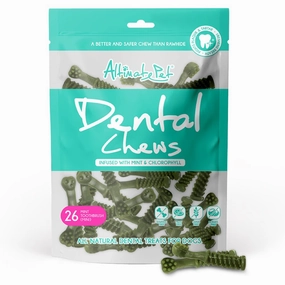 Altimate Pet Mint & Chlorophyll Toothbrush Mini Dental Dog Treats 26pc dog toys interactive dog toy plush dog toy dog rope toy squeaky toy