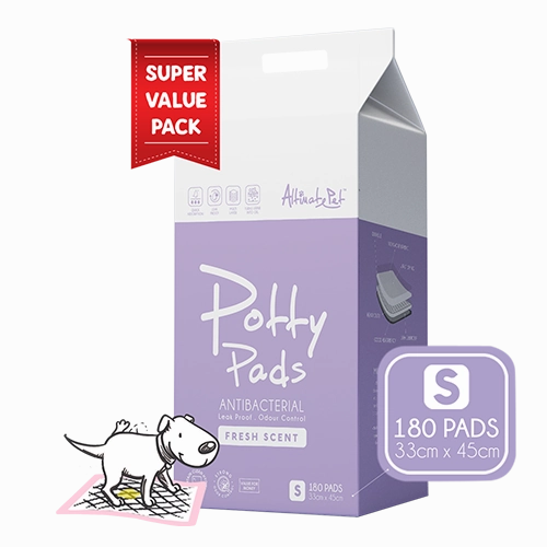 Altimate Pet Potty Pee Pads Antibacterial S 33cm x 45cm - 180pcs dog training treats training clicker crate training set travel bowl portable water bottle
