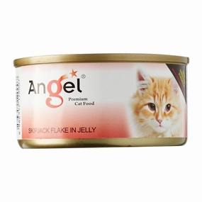 Angel Skipjack Flake In Jelly Canned Cat Food 80g cat food cans soft cat food high protein cat food natural cat food senior cat food