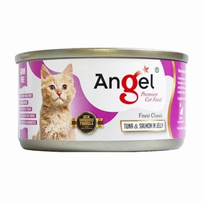 Angel Tuna & Salmon in Jelly Canned Cat Food 80g dry cat food cat treats grain free cat food kitten treats cat dental treats