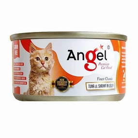 Angel Tuna & Shrimp in Jelly Canned Cat Food 80g cat food cans soft cat food high protein cat food natural cat food senior cat food