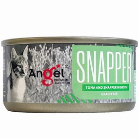 Angel Tuna & Snapper In Broth Grain-Free Canned Cat Food 70g dry cat food cat treats grain free cat food kitten treats cat dental treats