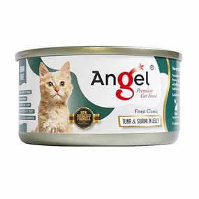 Angel Tuna & Surimi in Jelly Canned Cat Food 80g cat food cans soft cat food high protein cat food natural cat food senior cat food