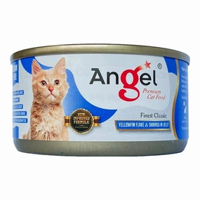 Angel Yellowfin Flake & Shirasu in Jelly Canned Cat Food 80g dry cat food cat treats grain free cat food kitten treats cat dental treats