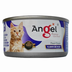 Angel Yellowfin Flake In Jelly Canned Cat Food 80g cat food cans soft cat food high protein cat food natural cat food senior cat food