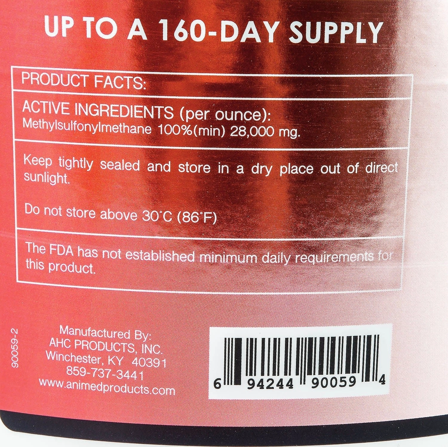 AniMed Pure MSM Joint Supplement for Horses