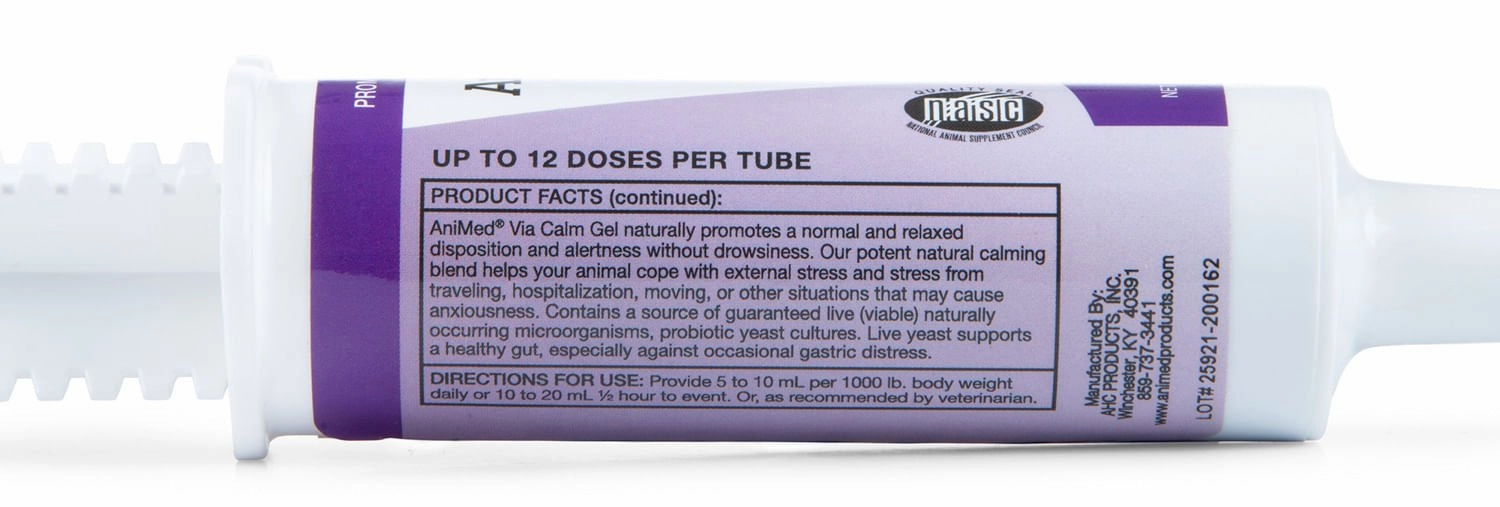 AniMed Via-Calm Equine Oral Gel, 60 mL