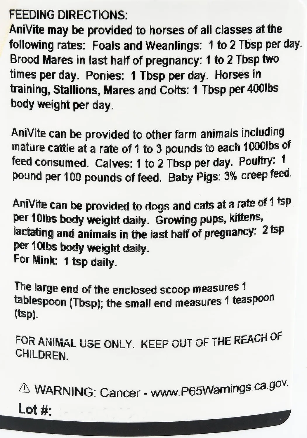 AniVite Conditioning Supplement
