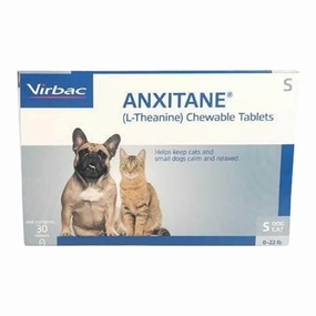 Anxitane (L-Theanine) Chewable Calming Tablets for Cats & Dogs, 50 mg cat climbing tree cat hammock cat steps cat grooming kit cat safety gate
