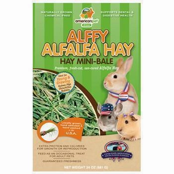 APD Alffy Alfalfa Hay Minibale 24oz cat vitamins cat digestive aid cat immune support cat joint supplement cat skin supplement