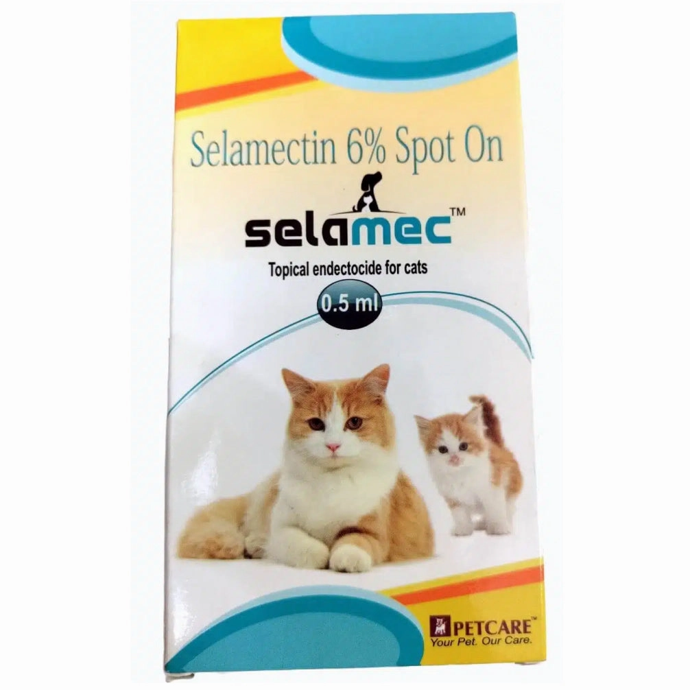 Areion Vet Feli D Kitten Deworming Suspension (15ml) and Petcare Selamec (Selamectin) Spot On for Cats Combo