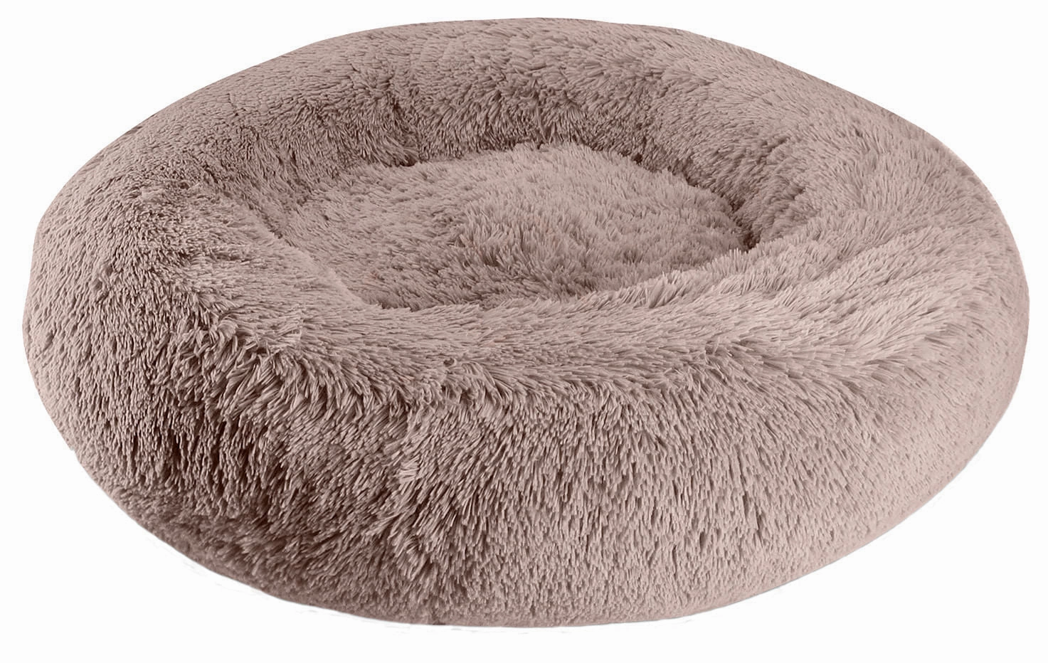 Arlee Shaggy Fur Donut Pet Bed, 22" x 8"