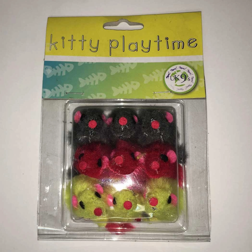 Assorted Color Furry Mice Cat Toys cat treats toys for cats cat hair remover cat cleaning supplies cat food bowl