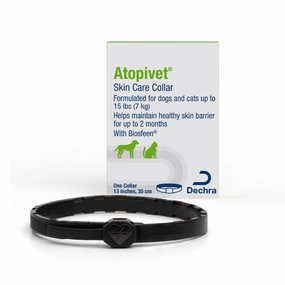 Atopivet Skin Care Collar, 13" Collar, Under 22lbs cat scratchers cat towers cat window perch cat heating pad cat calming spray