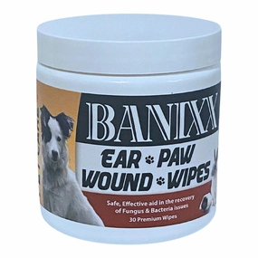 Banixx Pet Care Ear Paw & Wound Wipes, 30 ct plush dog toys fluffy dog toy dog cuddle toy dog toy set stuffed toy for dogs