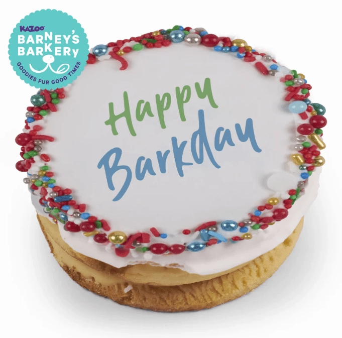 Barney's Barkery Dog Birthday Cake - Red
