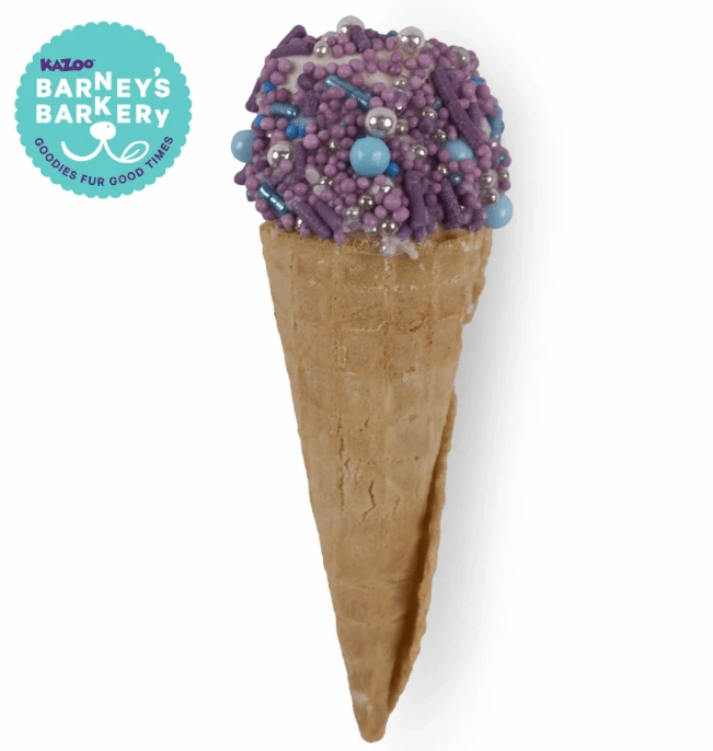 Barney's Barkery Ice Cream Cone - Purple