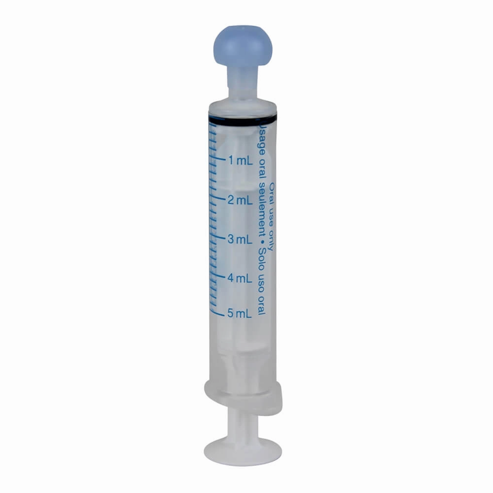 Baxter Oral Syringe, Full Plunger, Clear