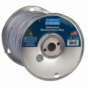 Bekaert 17 gauge Galvanized Electric Fence Wire, 2640 Feet cat wet food chicken wet cat food tuna wet cat food gravy kitten food pate cat food