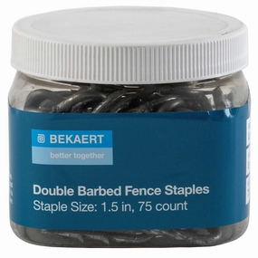Bekaert 1.5" 8 ga Double Barbed Fence Staples, 75 ct/tub cat wet food chicken wet cat food tuna wet cat food gravy kitten food pate cat food