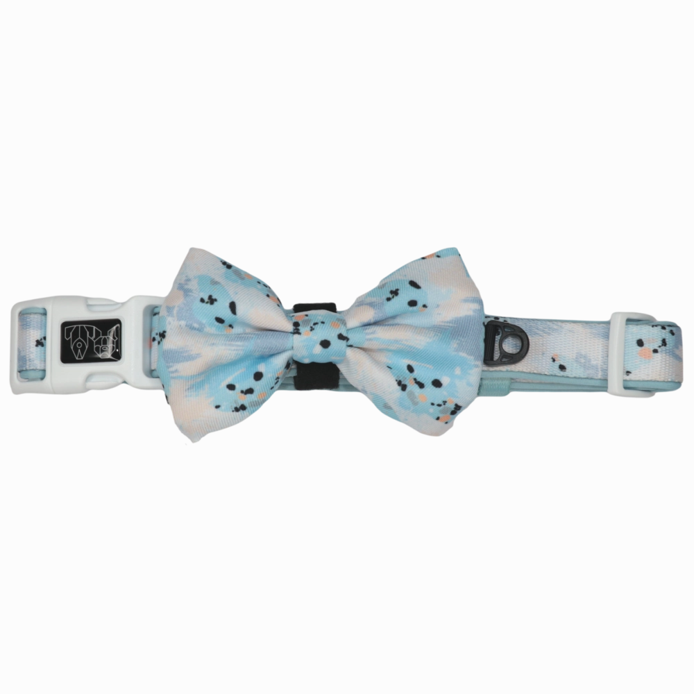 Big & Little Dogs Blue Splatter Terrazzo Collar & Bow Tie small animal food rabbit pellets hamster food guinea pig snacks small pet mix
