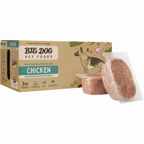 Big Dog BARF Chicken Grain-Free Frozen Raw Dog Food 3kg dog toys interactive dog toy plush dog toy dog rope toy squeaky toy