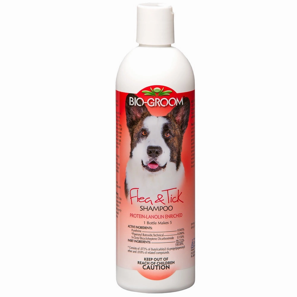 Bio-Groom Flea & Tick Shampoo Protein Lanolin Enriched Shampoo For Dogs And Cats 12oz dog leash leather leash nylon leash long leash dog chain leash
