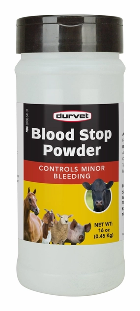 Blood Stop Powder, 16 oz sheep feed sheep mineral sheep hay sheep pellets sheep salt block
