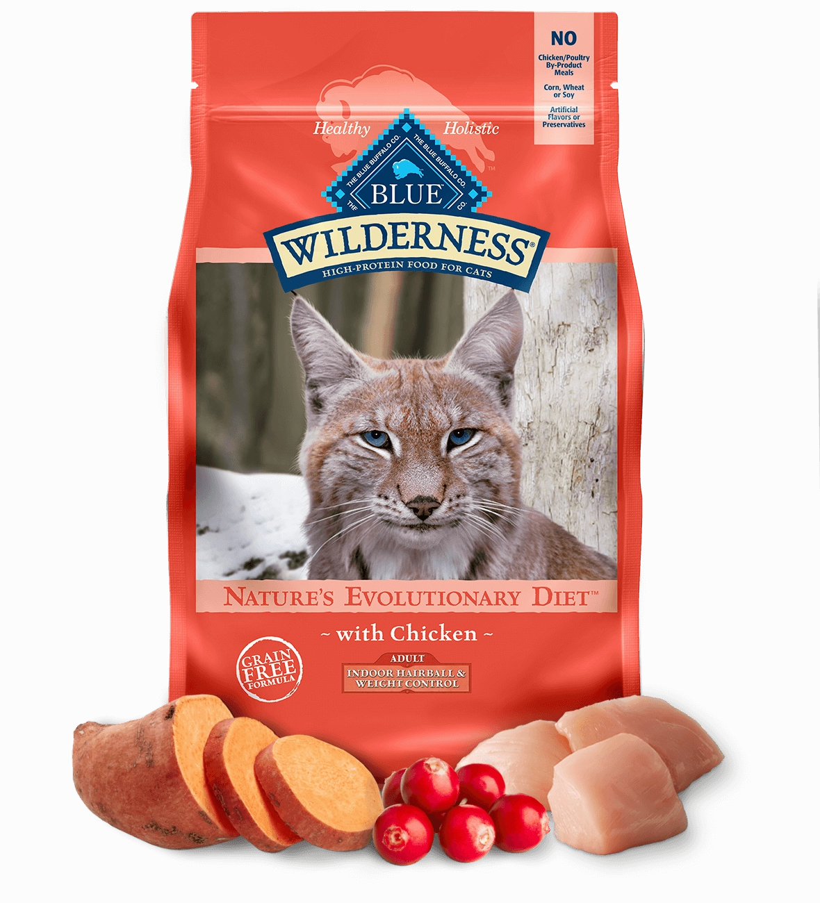 Blue Buffalo Cat Wilderness Indoor Hairball Weight Control Dry Cat Food