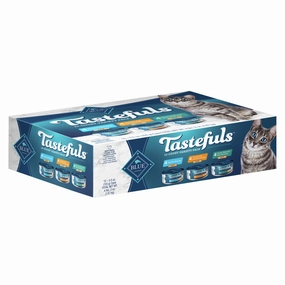 Blue Buffalo Tastefuls Adult Natural Pate Variety Pack with Chicken, Turkey & Chicken, and Ocean Fish & Tuna Entrees Wet Cat Food cat calming diffuser cat stress relief anxiety cat treats cat relaxing spray pet mood aid