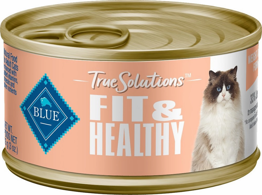 Blue Buffalo True Solutions Fit & Healthy Weight Control Formula Adult Wet Cat Food cat calming diffuser cat stress relief anxiety cat treats cat relaxing spray pet mood aid