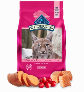 Blue Buffalo Wilderness Grain Free Salmon Recipe Dry Cat Food cat supplies cat house cat tree cat feeder cat collar