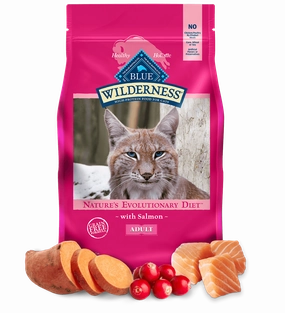 Blue Buffalo Wilderness Grain Free Salmon Recipe Dry Cat Food cat treats toys for cats cat hair remover cat cleaning supplies cat food bowl