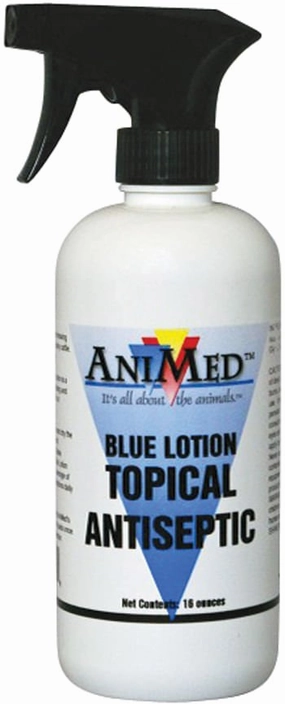 Blue Lotion Topical Antiseptic, 16 oz wet cat food canned food for cats gravy cat cans soft texture cat food wet pouches