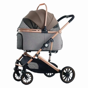 BNDC Pet Stroller 303L For Cats & Dogs (Coffee) cat accessories cat collar cat harness cat backpack cat ID tag